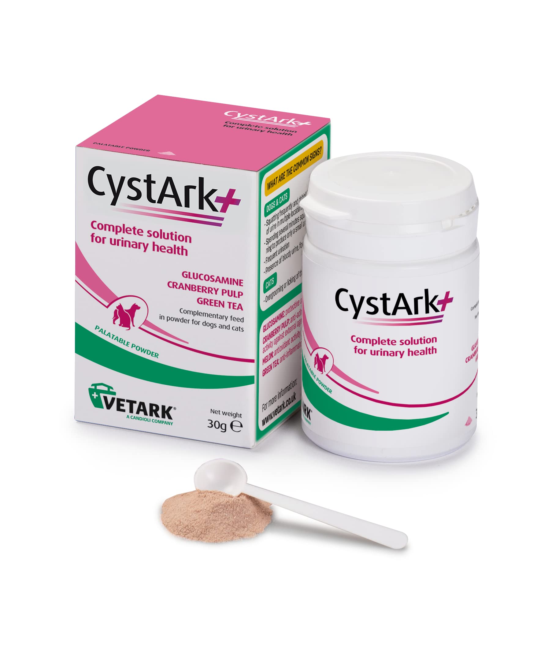 CystArk+ Powder | Supports Urinary Health in Dogs & Cats | Easily administered | 30 g