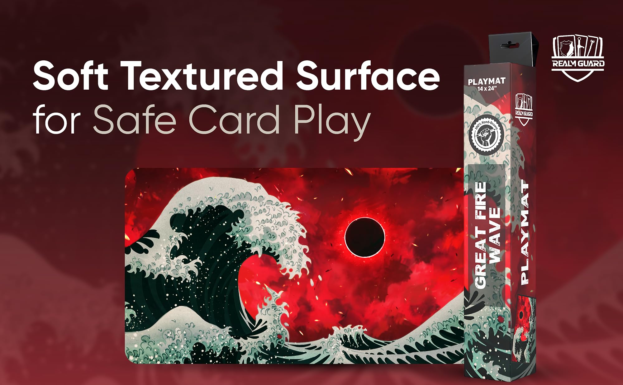 Amazon.com: (Great Fire Wave) 100% Hand-Drawn 14x24 TCG/MTG