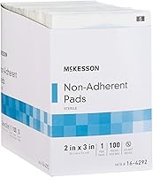 Vista 8 de McKesson, compresas no adherentes, estériles, Nylon/Poliéster, 2 x 3 pulgadas, 100 unidades, 1 paquete