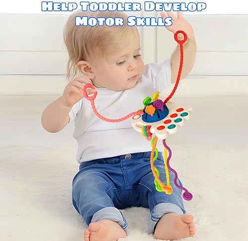 Miniatura 2 de Juguete Montessori para bebé, juguete de dentición de silicona de grado alimenticio para bebés de 6 a 12 a 18 meses, juguete sensorial, habilidades