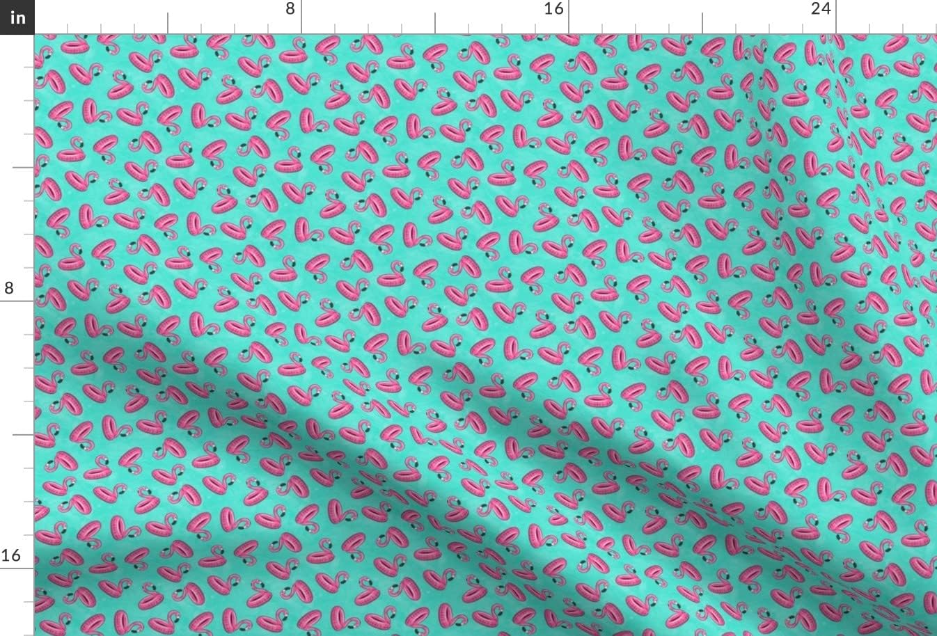 Spoonflower Fabric - Scale Flamingo Blue Flamingos Pink Pool Summer Beach Tropical Printed on Minky Fabric by The Yard - Sewing Baby Blankets Quilt Backing Plush