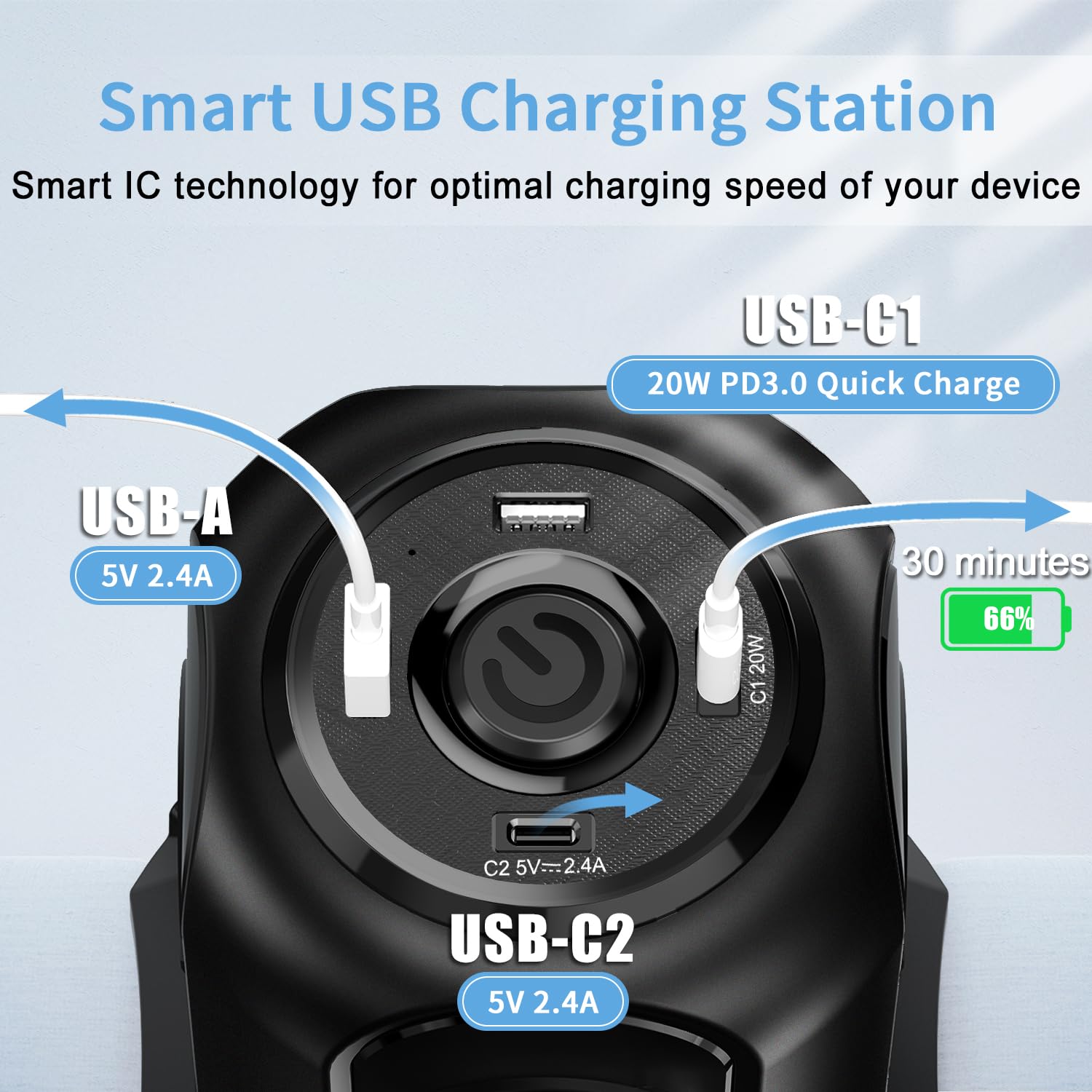 Ciabatta Verticale NVEESHOX Con 8 Prese ITA/Schuko E 4 USB - 4000W, 2M Cavo - Protezione Sovratensione