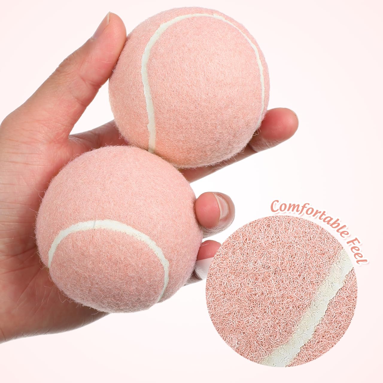 Rosa Tennisbälle 2er Set - Leichte Trainingsbälle Für Kinder & Anfänger