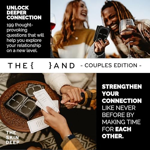 Miniatura 3 de {THE AND} Edición para parejas – 199 tarjetas de conversación significativas para parejas – Preguntas para profundizar la conexión y construir