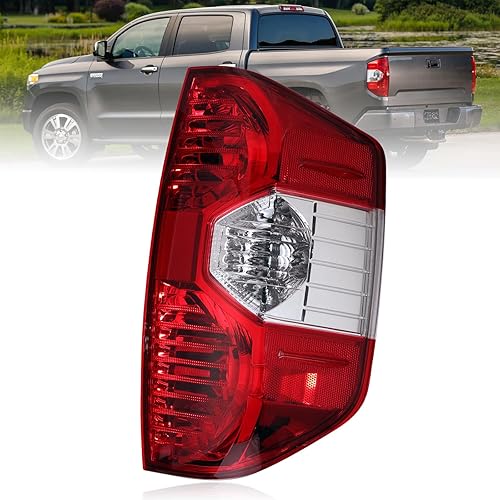 Boine Compatible con Toyota Tundra 2014 2015 2016 2017 2018 2019 2020 2021 Pickup lado derecho del pasajero rojo carcasa de luz trasera reemplazo