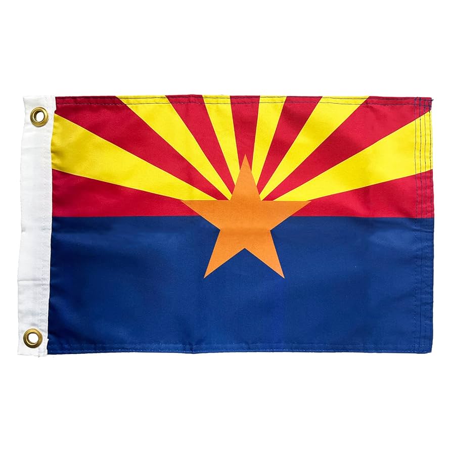 Amazon.com : FRF FLAG Arizona Boat Flag 12x18 Inch, Double