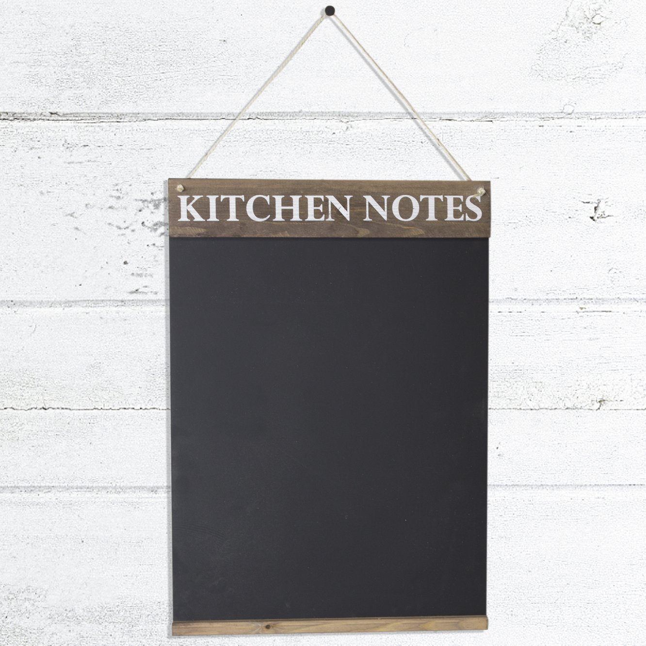 Chalkboards UK Tableau Noir de Cuisine en Bois, Bois Dense, Marron Rustique, A2 (42 x 60 x 1.6cm)