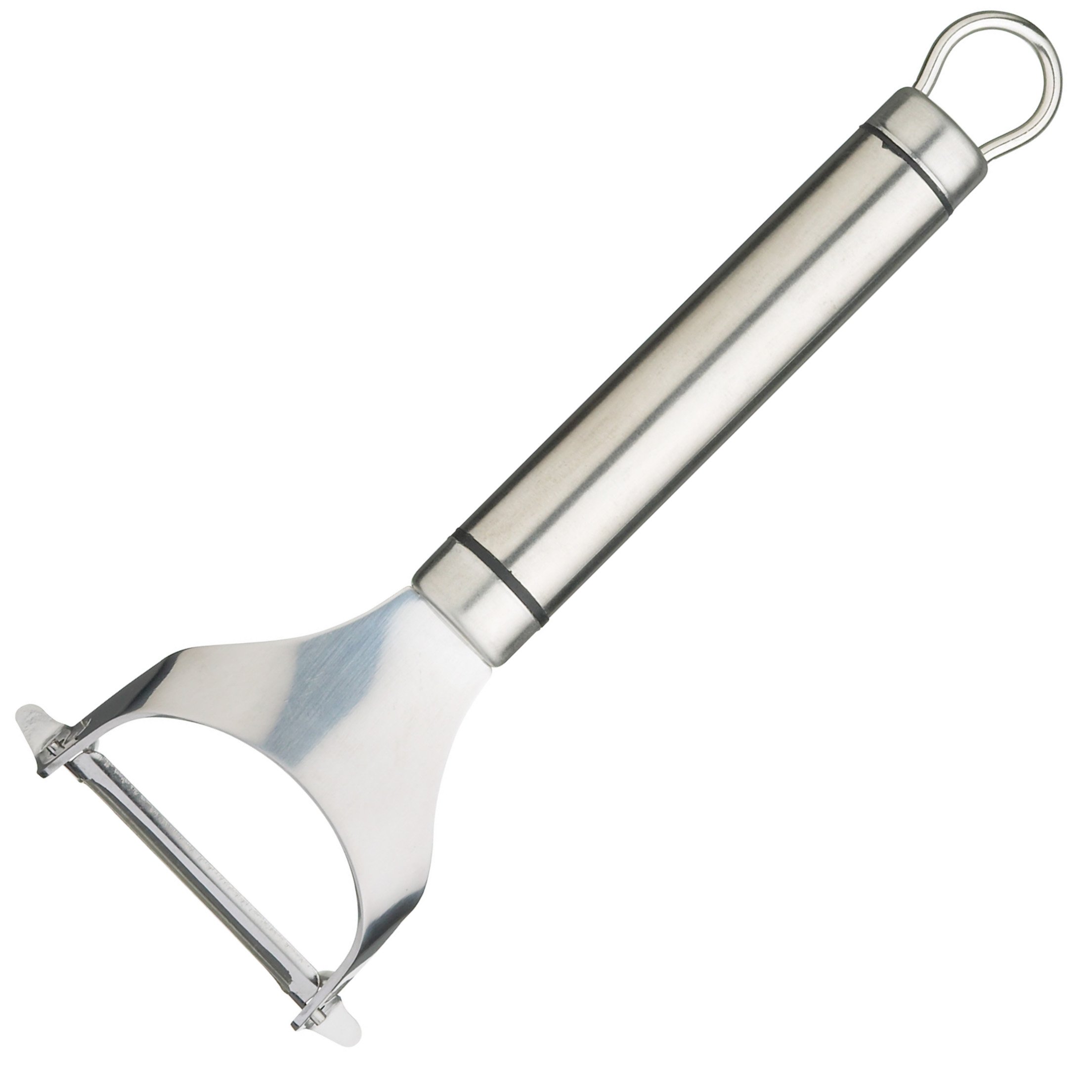 Kitchencraft Silver Professional Stainless Steel Y-Shaped Swivel Potato Peeler, 18 Cm (7")