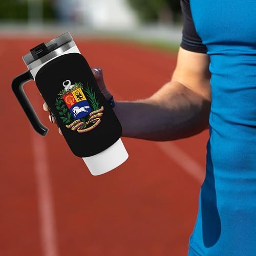 Miniatura 8 de Escudo de Armas de Venezuela Bolsa Compacta Esenciales de Ejercicio con Cremallera, Negro -