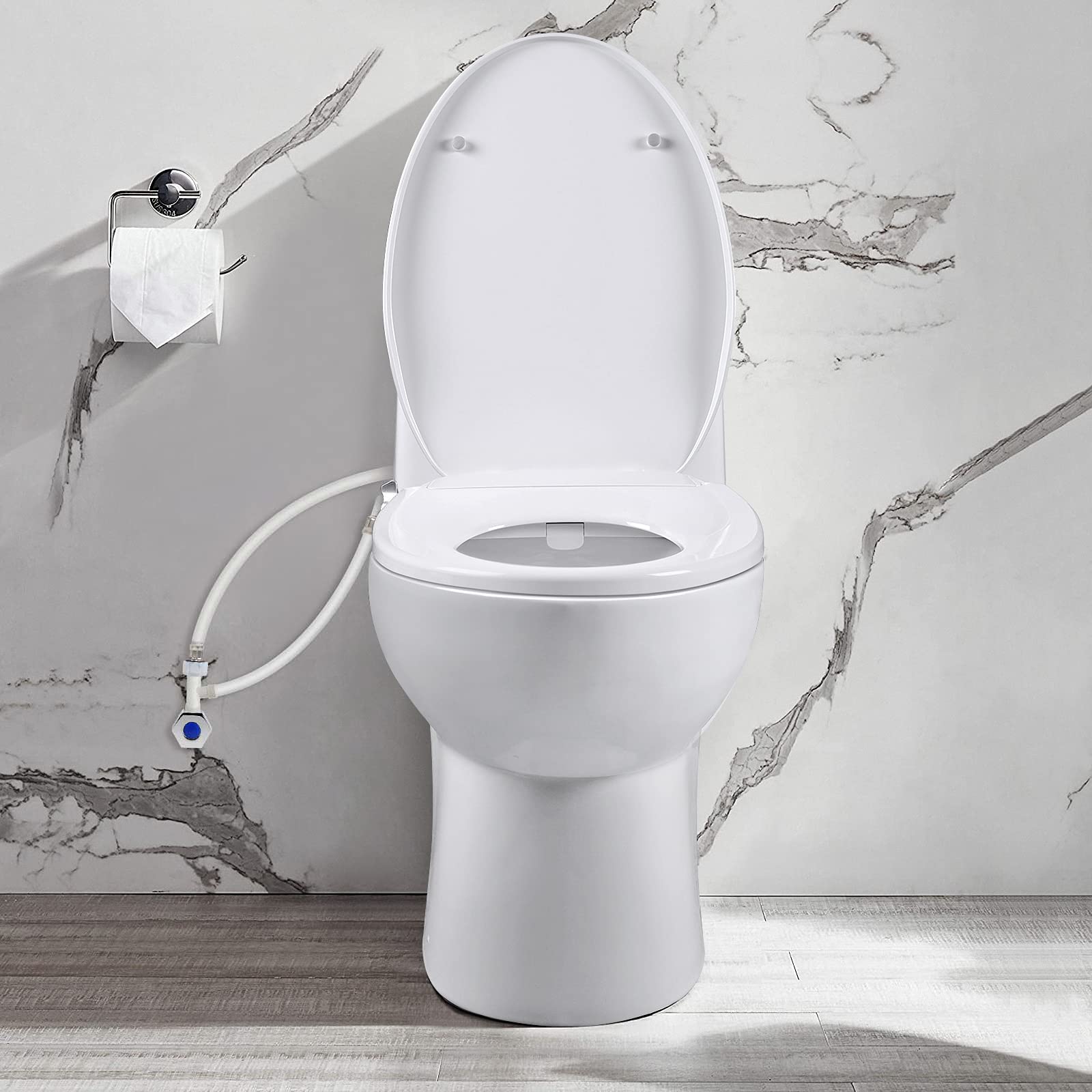 Bidet Toilet Seat for Elongated Toilets Soft Closing Toilet Seat Cover