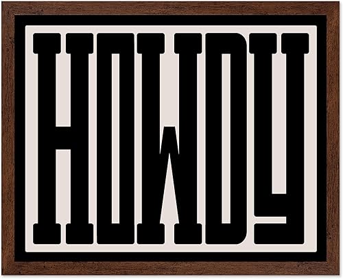 Miniatura 40 de Poster Master Howdy - Póster de tipografía beige retro, arte occidental, arte del salvaje oeste, arte moderno, regalo para hombres y mujeres,