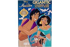 Aladdin Activity Books Aladdin Gigantic 224 Page Coloring Book with Stand-Up Characters on Back