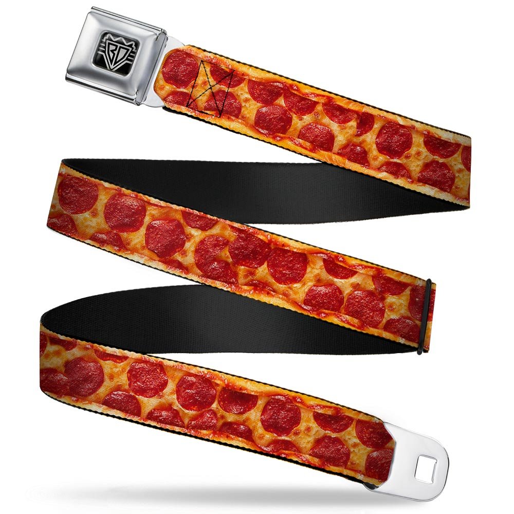 Cinto Segurança Buckle-Down - Estampa Pizza Pepperoni 3,8cm