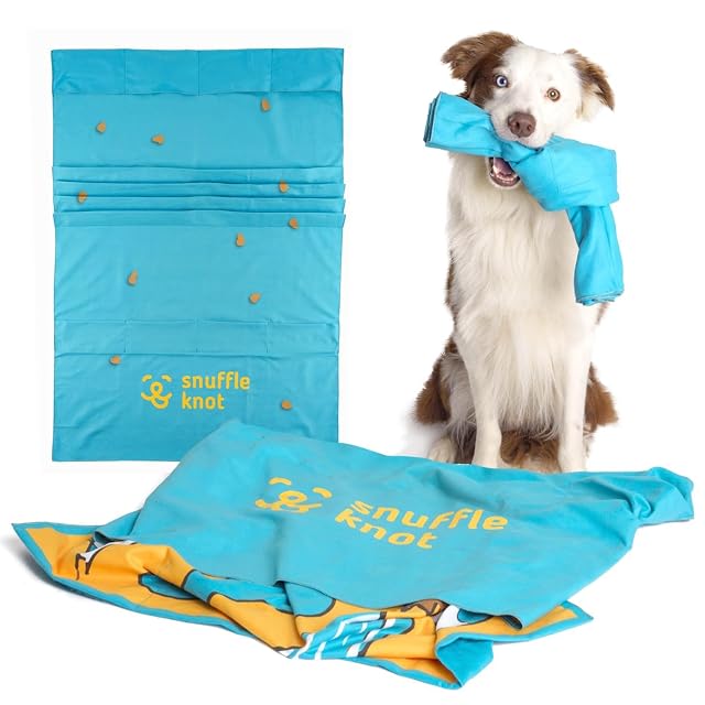 SnuffleKnot The Original - Juguete de Olfateo y Enriquecimiento para Perros, Rompecabezas Interactivo, Tapete…