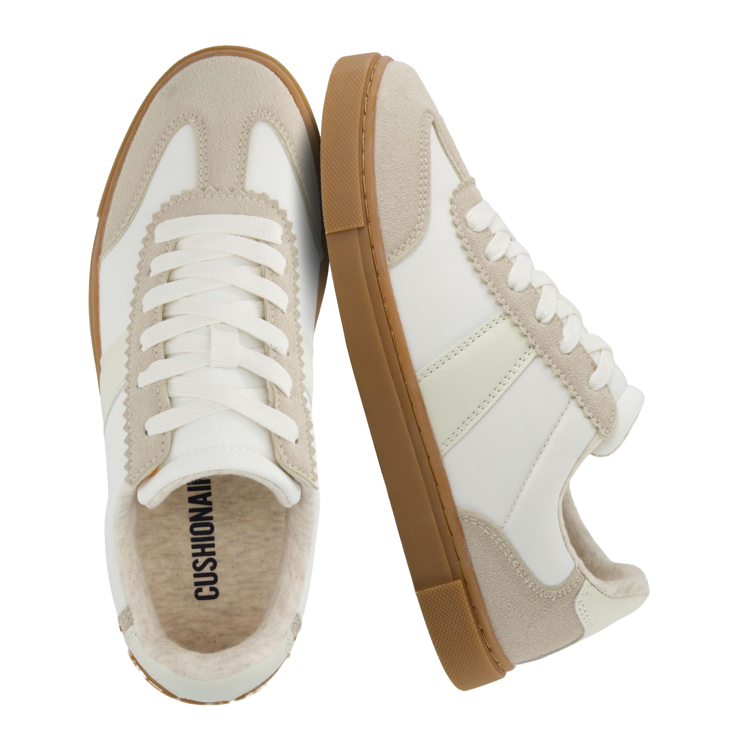 CUSHIONAIRE Balance Womens Sneakers, Casual Tennis Shoes for Women with Memory Foam and Slip Resistant Outsole