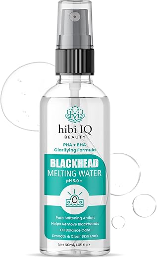 Blackhead Melting Water PHA + BHA Clarifying Face Toner, 50ml, for Pore Care, Oil Balance &amp; Smooth Skin, Gentle Exfoliatin...