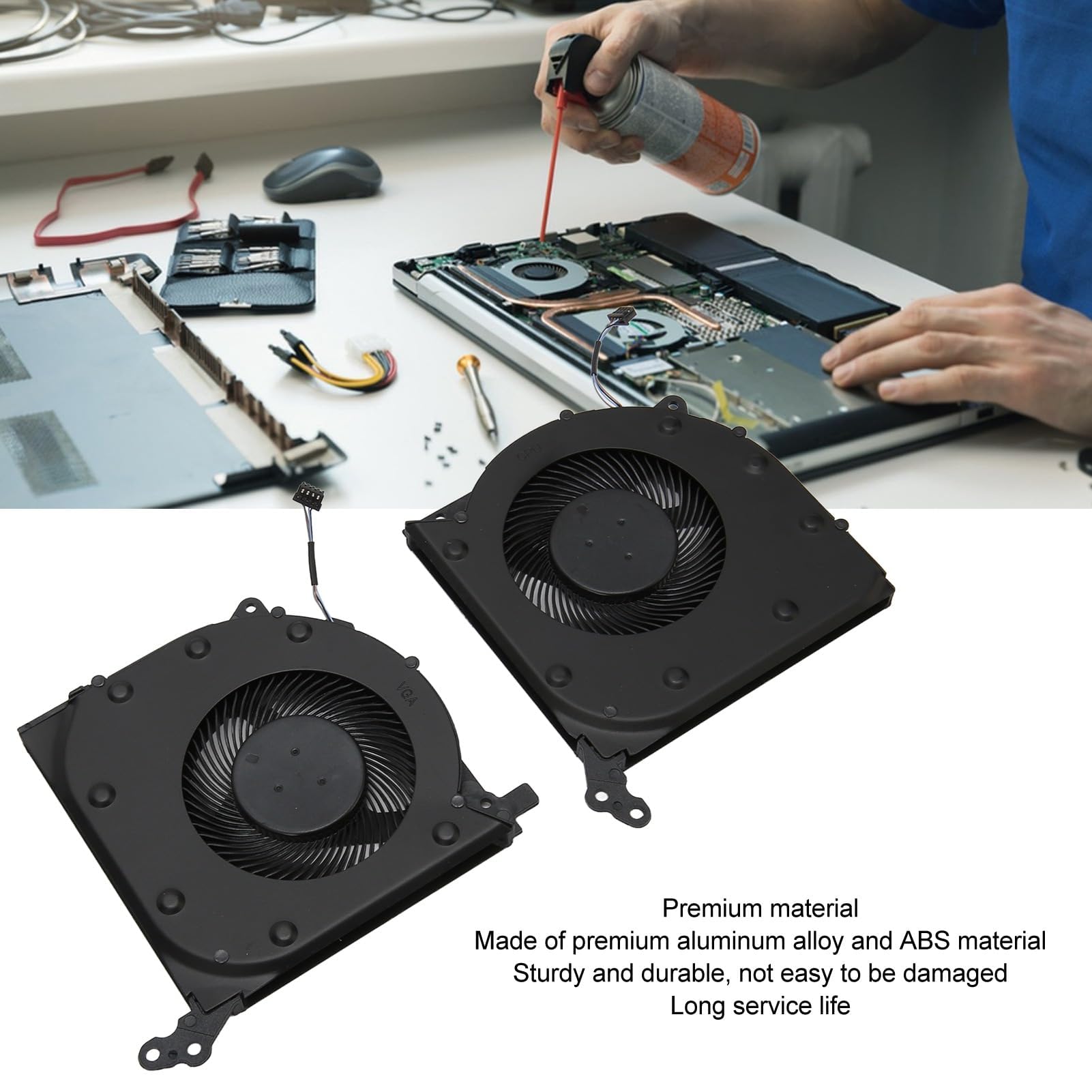 Ventilateur de Refroidissement CPU et GPU de Remplacement for Legion 5 5I 15IMH05 15IMH05H 15ARH05 15ARH05H, Ventilateur de Refroidissement for (Ventilateur de