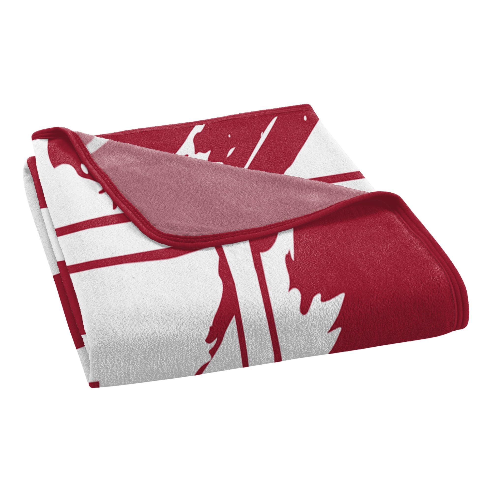 The Northwest Company Indiana Hoosiers Blanket 46x60 Micro Raschel Dimensional Design Rolled