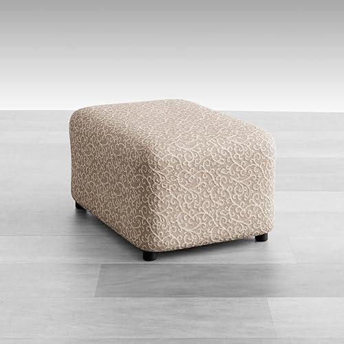 Miniatura 8 de PAULATO BY GA.I.CO. Funda otomana, funda para taburete otomano, funda para puf otomano, funda de tela suave, protector elástico de muebles de 1