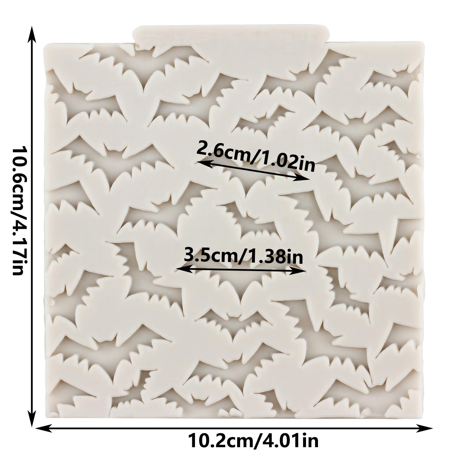 Halloween Bat Silicone Mold - Cake Decorating -2