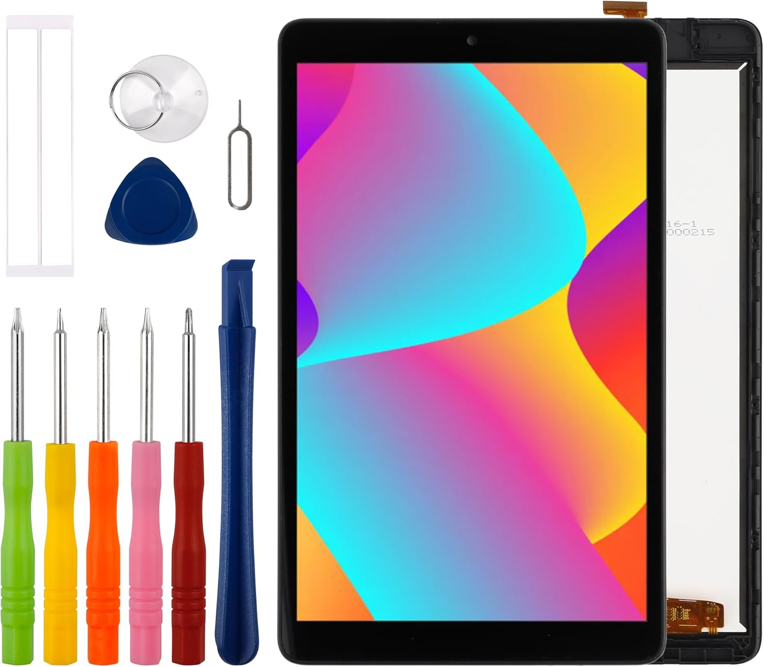 [with Frame][New] Duotipa LCD Display Screen Digitizer Assembly Replacement for TCL Tab 8 4G 9132G2 9132X 9132X2 9048S with Technical Repair Tools Kit-Black.