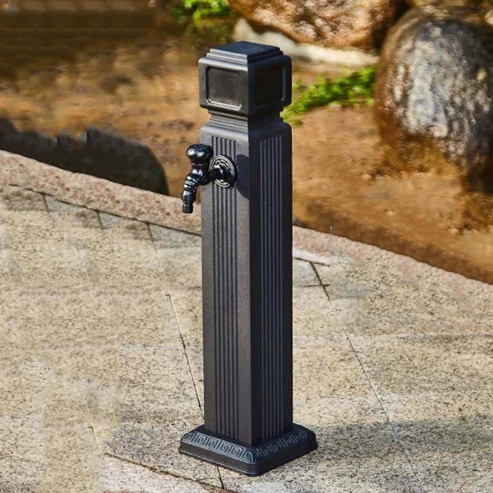 WOTZOV Water Column Garden Water Tap - Brass Faucet Outdoor Faucet For Car Washing And Watering, Weatherproof Yard Hydrant Water Feature Fountain，A 65CM