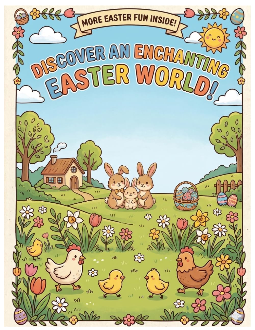 Easter Coloring Book for Kids: Fun and Easy Coloring Pages for Toddlers Ages 2-4