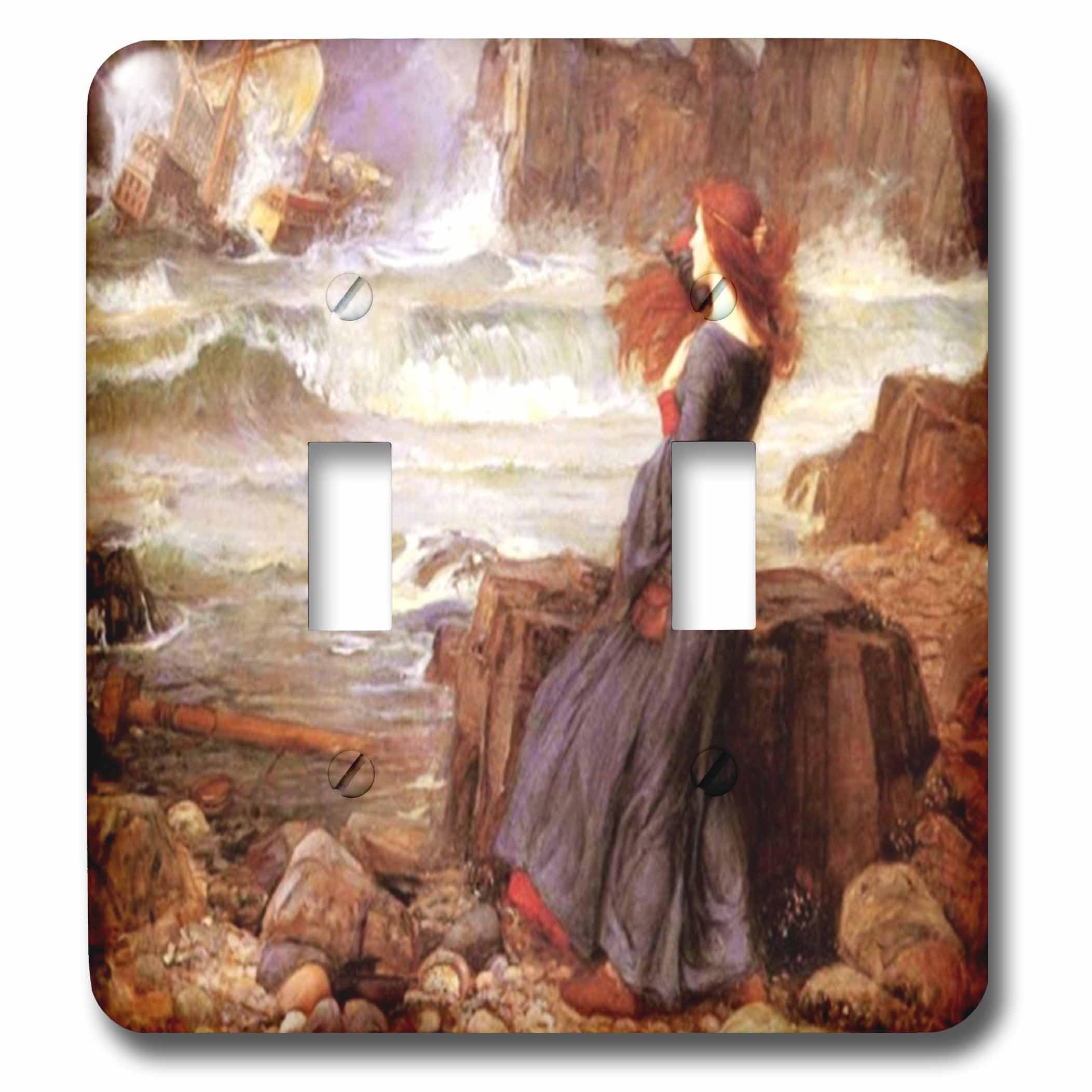 Tableau de peinture 1916 plaque de double interrupteur à bascule 3dRose haute finition