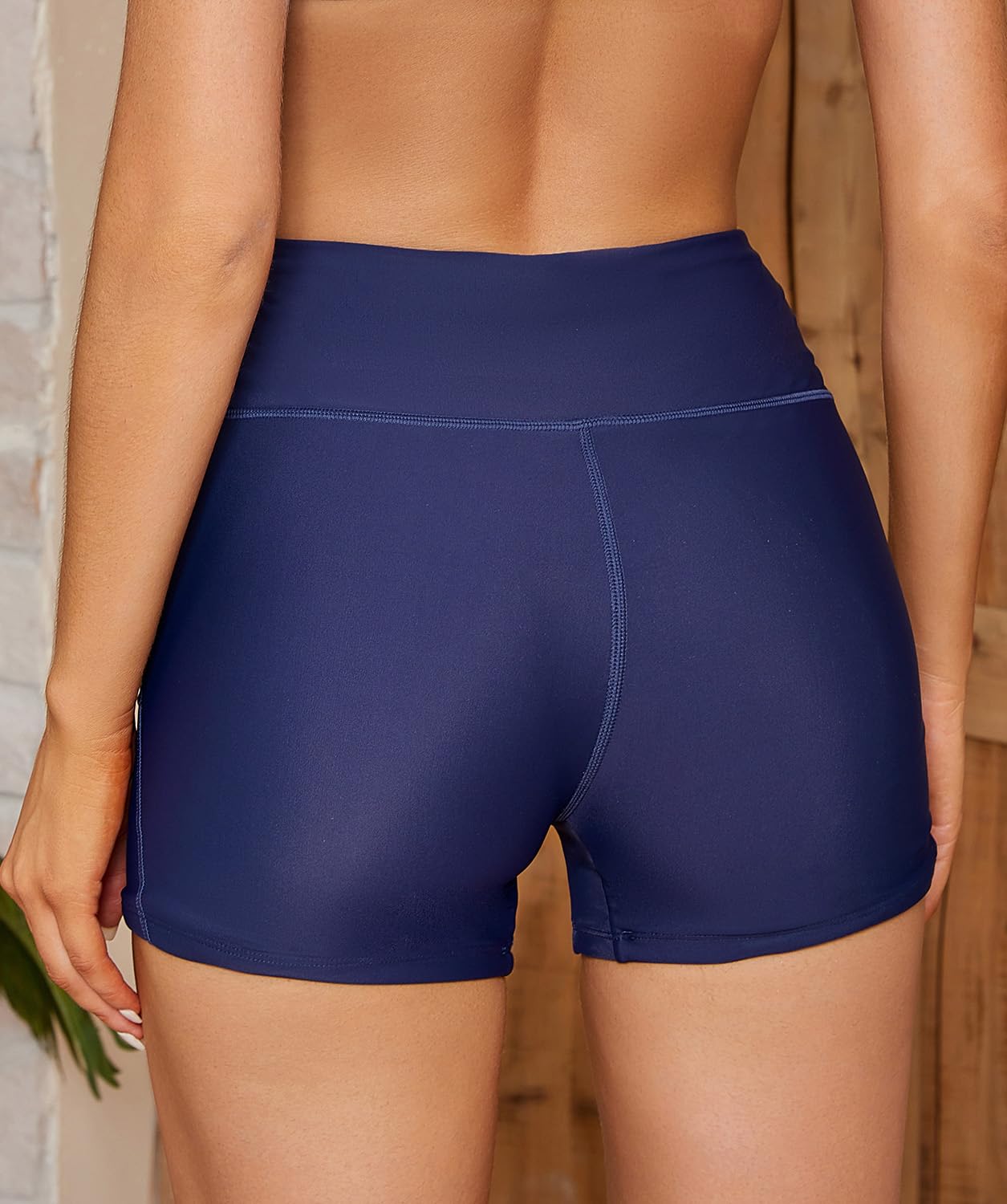 SHEKINI Maillot de bain pour femme - Short de bain - Boxer élastique - Short d'été - Maillot de bain - Maillot de bain - Sporty - Short de bain