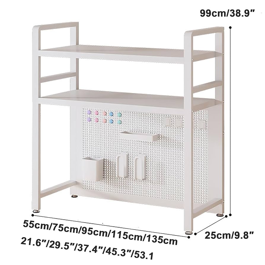 Amazon.co.jp: FZYUAN 2層 デスク上置棚 卓上本棚 デスク