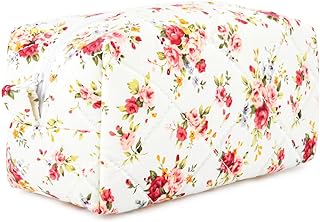 Bonita bolsa de maquillaje acolchada, bolsa d...