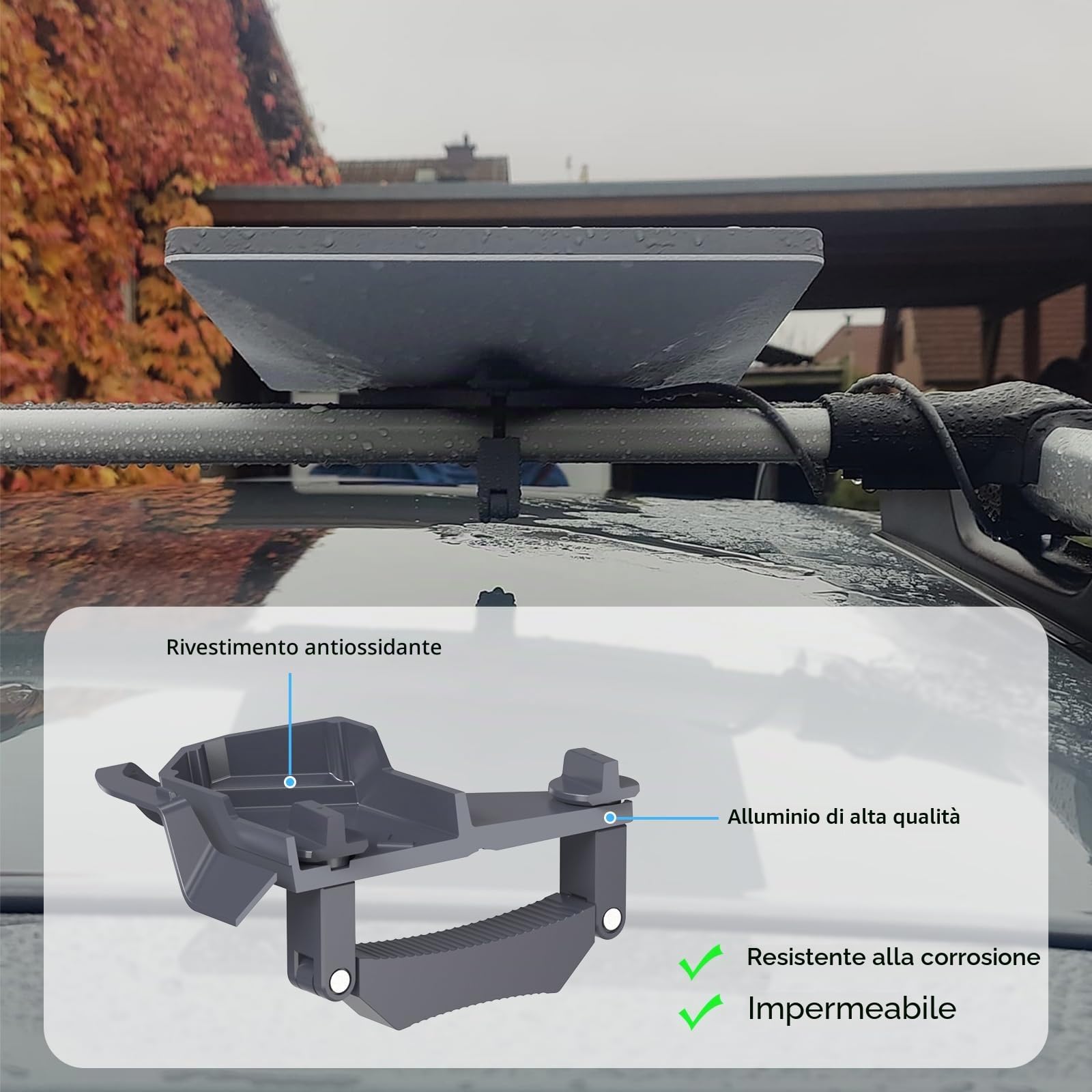 XLTTYWL Starlink Mini Mount, 0,47''-1,89'' Antifurto Mini Starlink Supporto per portapacchi da tetto per accessori Starlink Mini Dishy