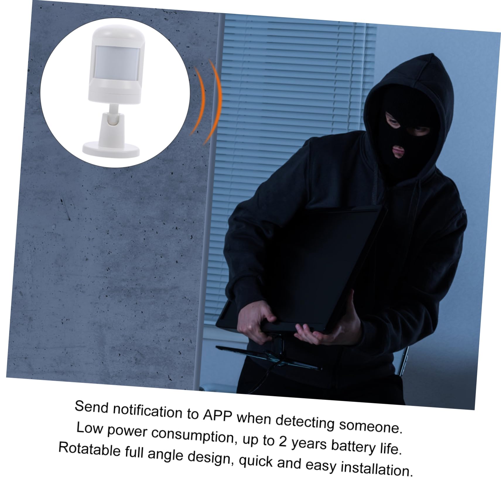 Angoily 2 Stück Pir-Bewegungsmelder-System Körperinduktionssensor Zigbee-Sensor Infrarotdetektor Körperinduktionsdetektoren Weiß