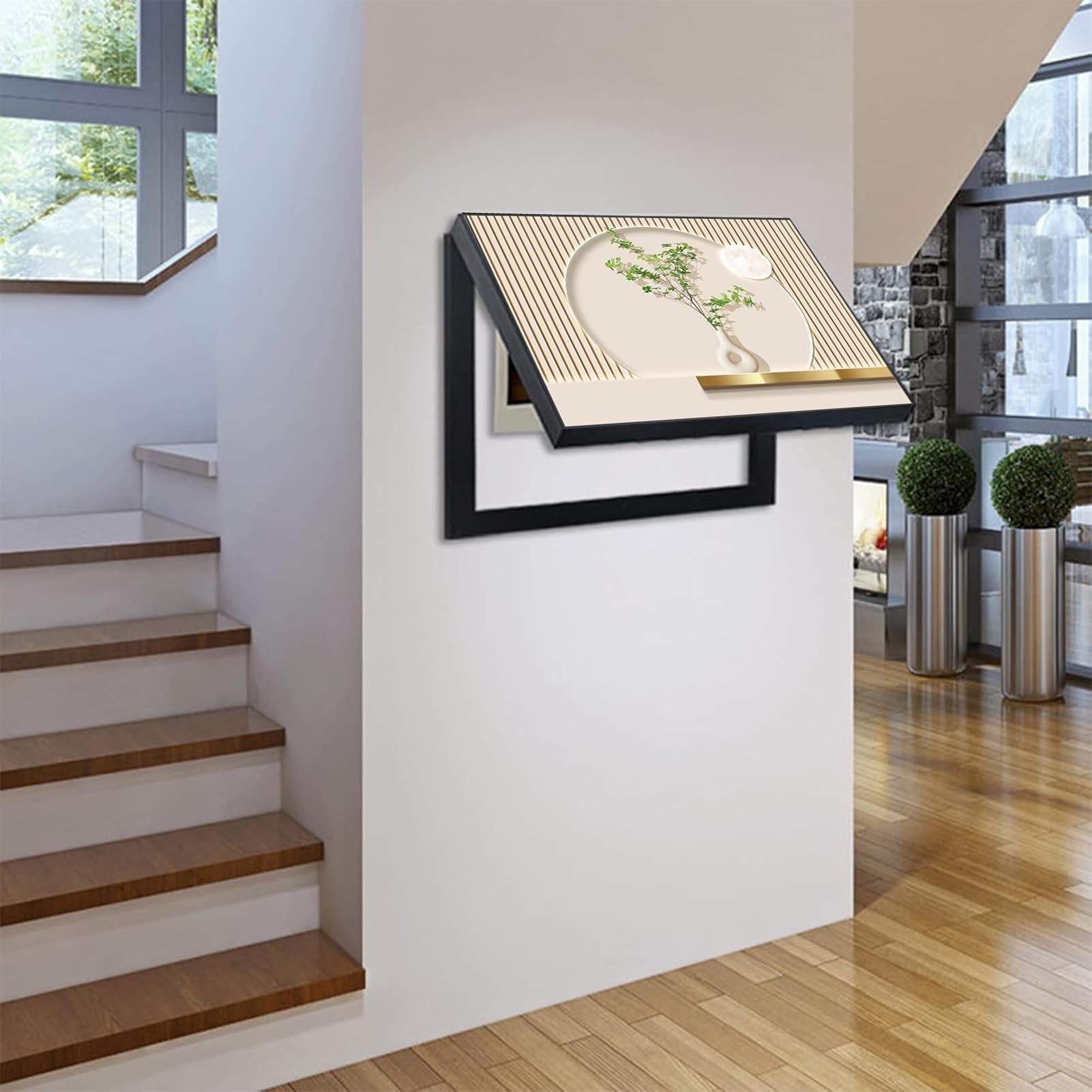 Copertura Decorativa Moderna del Contatore Elettrico Quadro Copri Quadro Elettrico Coperchio Contatore Elettrico Decorativo Quadro Copri Contatore(D,80x60cm)