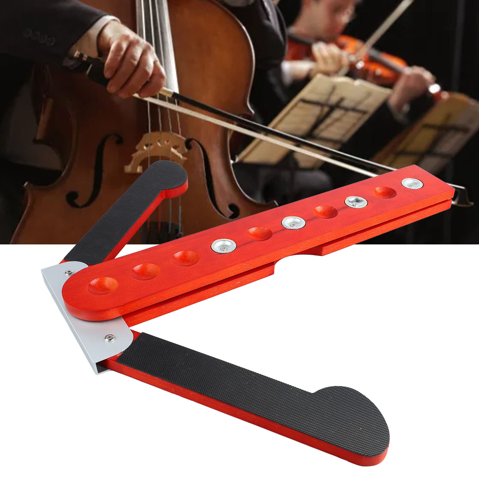 Tapón De Pasador De Extremo De Violonchelo, Soporte De Pasador De Extremo De Violonchelo Antideslizante Plegable De Madera De Roble, Protector De Piso Con Punta De Violonchelo, Alfombrilla Antidesliza