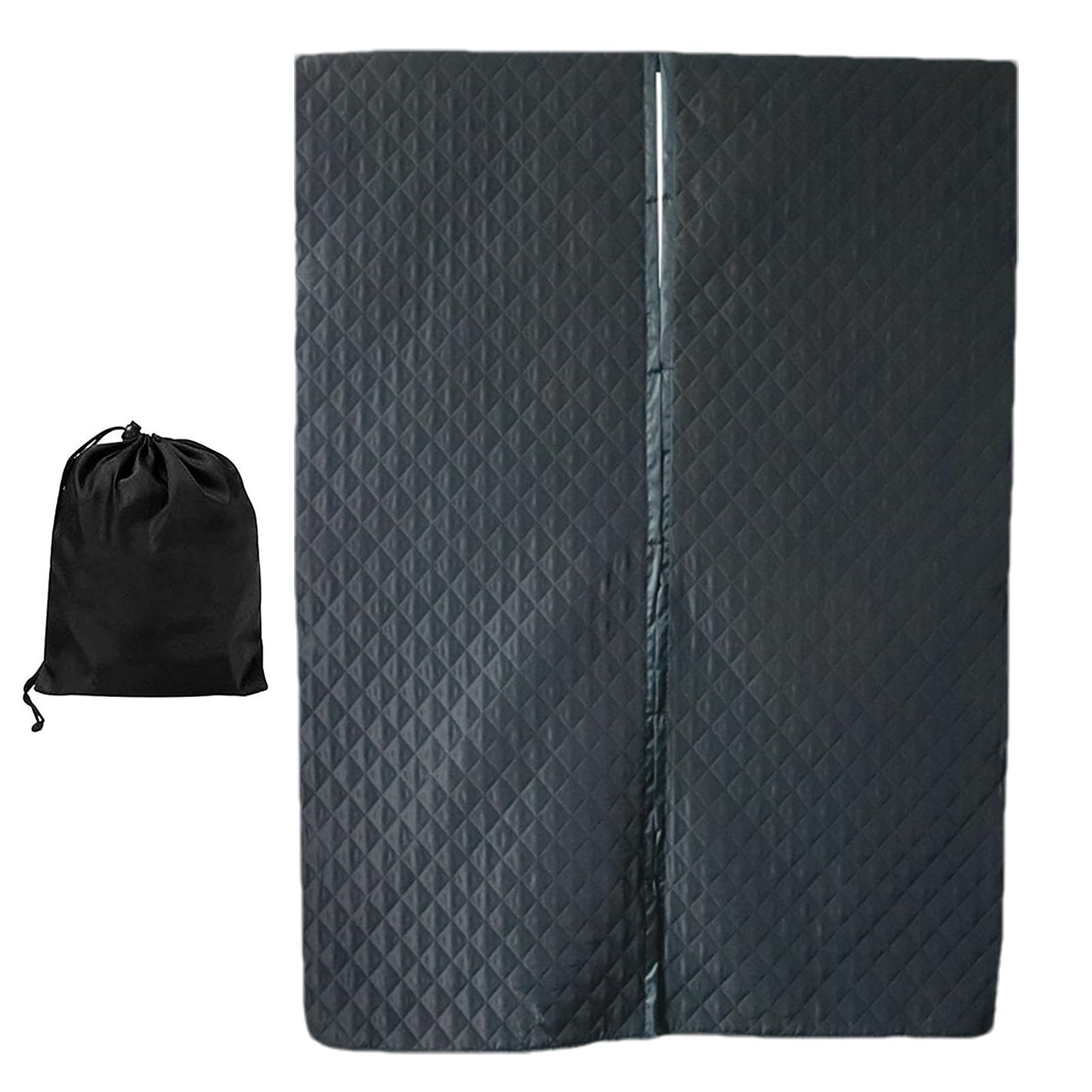 Housse de porte magnétique thermique pour véhicule récréatif, rideau isolant coupe-vent résistant intempéries pour remorques, 133 x 180 cm, camping-car, garage et portes intérieures, bloqueur