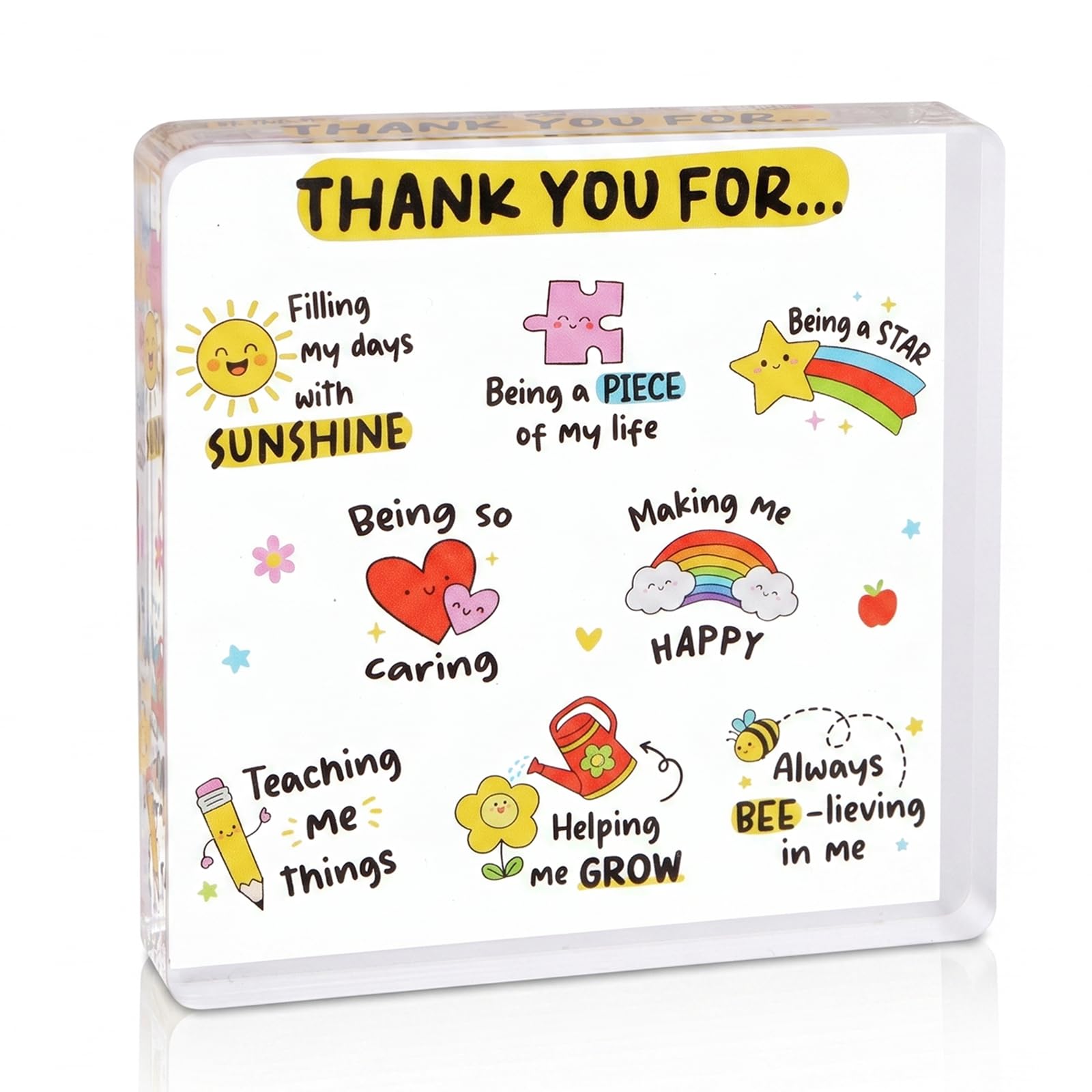 Thank You Teacher Gifts, Acrylic Plaque, Nursery Teacher Leaving Gifts