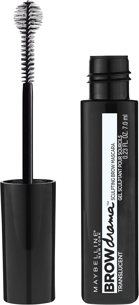 Maybelline New York Eyestudio Brow Drama Tinted Gel Mousse, Transparent, 0.21 Fluid Ounce