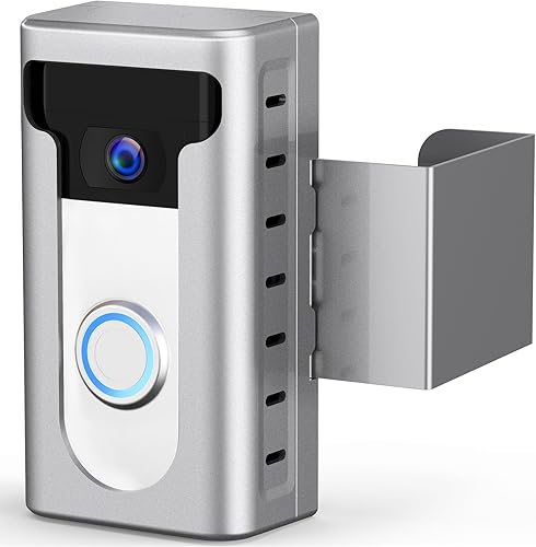 Soporte antirrobo para timbre de video sensor de movimiento para timbre soporte de montaje sin taladro adaptador de cuña accesorios para el hogar