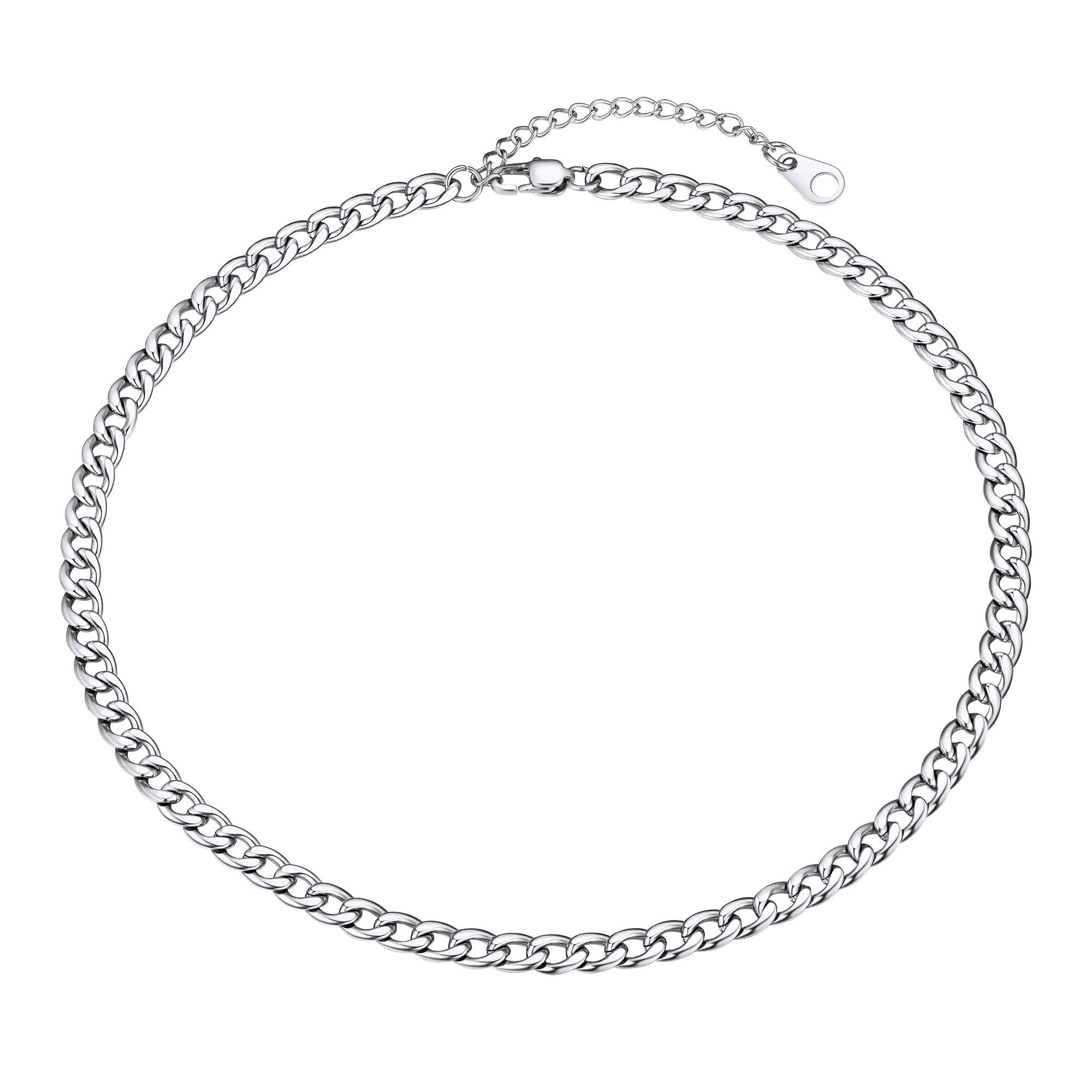 Collana Uomo A Catena Di Grano - Acciaio Inox Placcato Oro, 3 Mm, Lunghezze Diverse - Foto 8