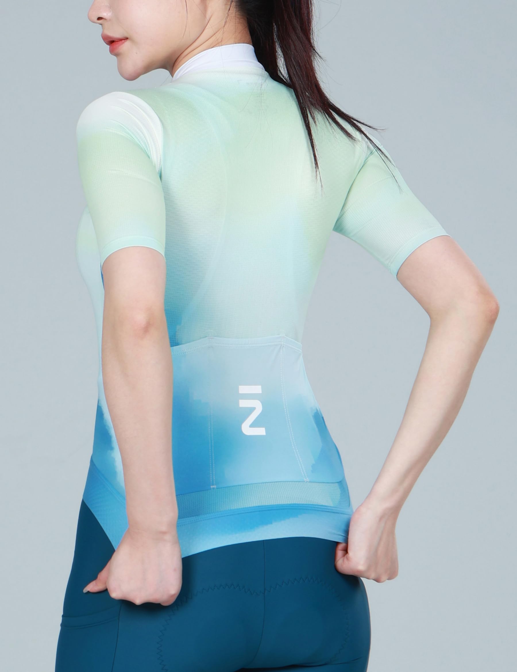 INBIKE Maillot Cyclisme Femme Manche Courte Velo Route Souple Respirant