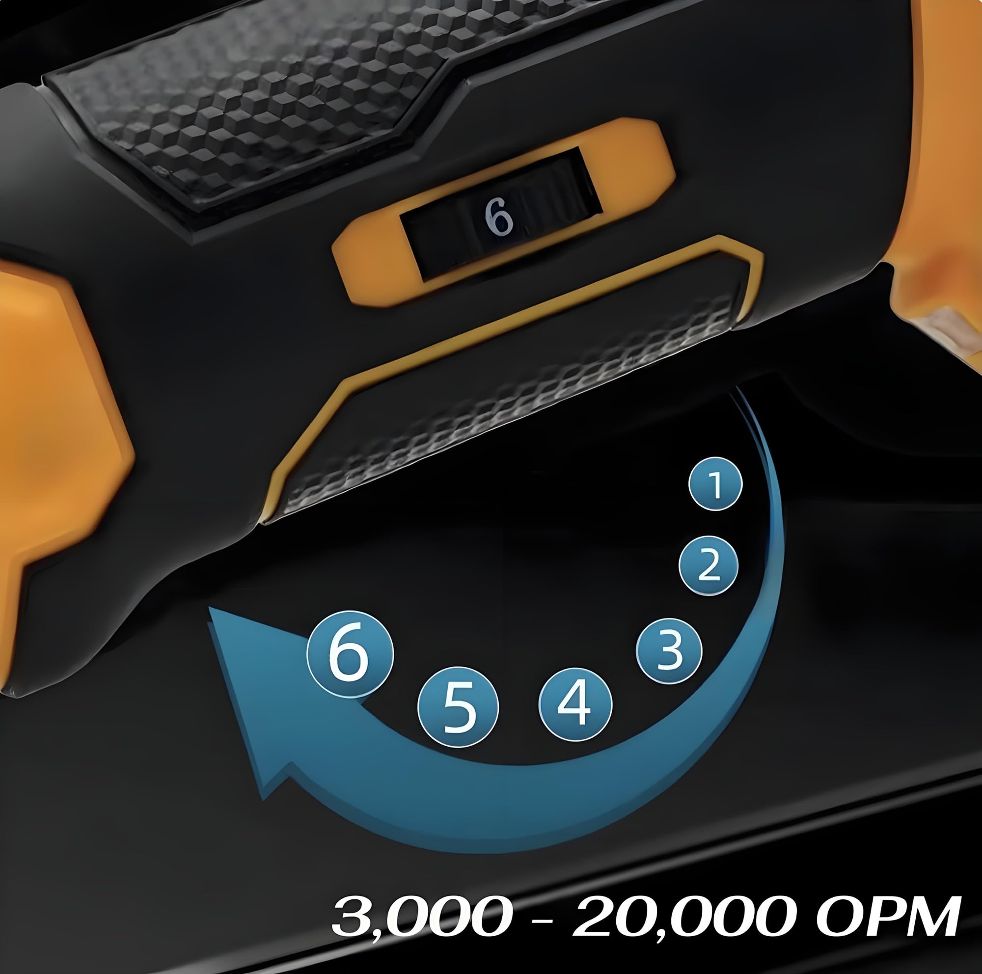 Herramienta oscilante inalámbrica, multiherramienta oscilante sin escobillas para batería Dewalt de 20 V máximo, velocidad de 6 velocidades, kit multiherramienta de 23 piezas para cortar, lijar