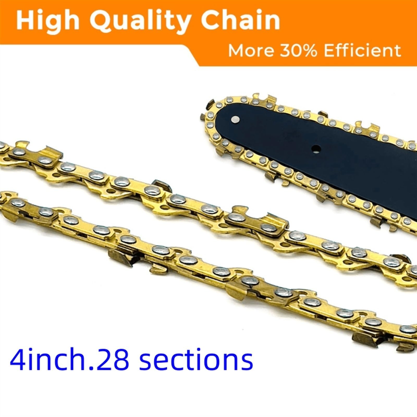 5 Pezzi Mini Catena di Ricambio con Barra di Guida Ricambio, 6 Pollici Catena per Motosega Elettrica, 37 Maglie di Trasmissione Catena di Ricambio Motosega per Falegnameria e Paesaggistica