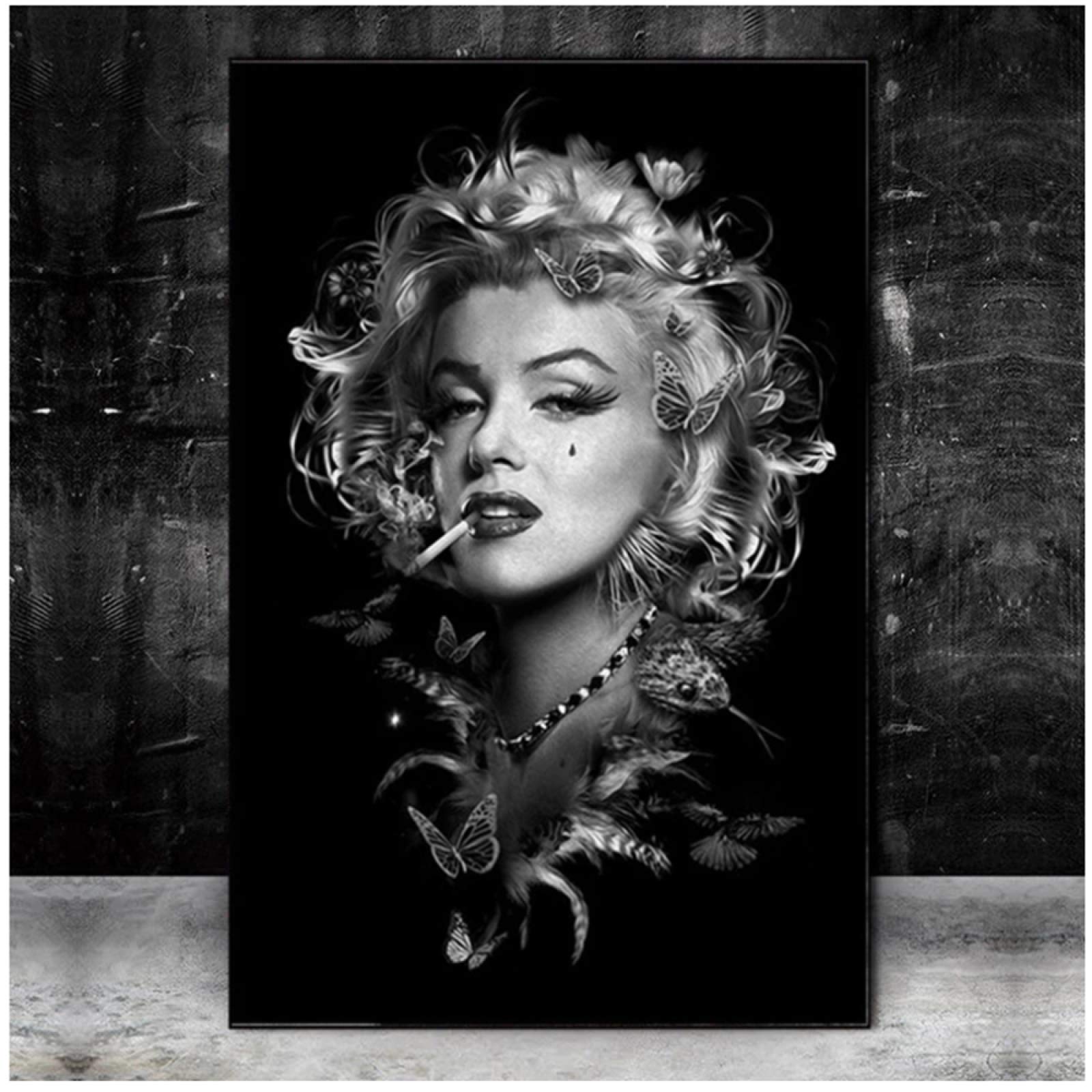 Póster Marilyn Monroe: "Living In A Man's World" | Blanco Y Negro | 24x36 Pulgadas | Decoración Vintage Hollywood