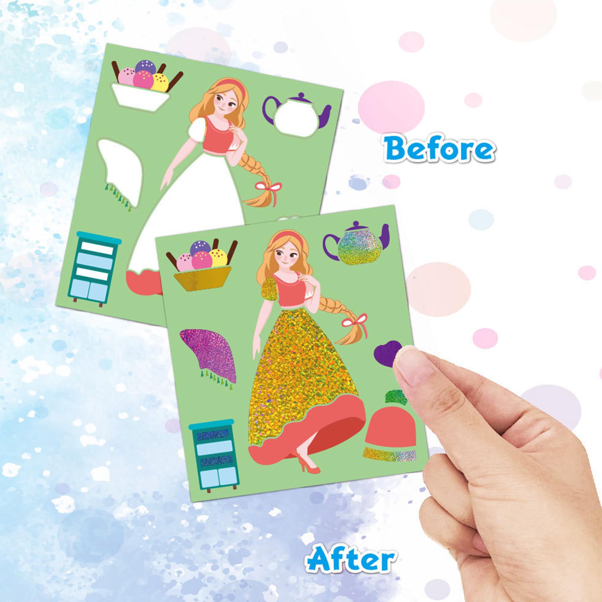 Princess Foil Art Craft Kit For Girls 7+ - DIY Sticker Activity For Birthday & Holiday Gifts