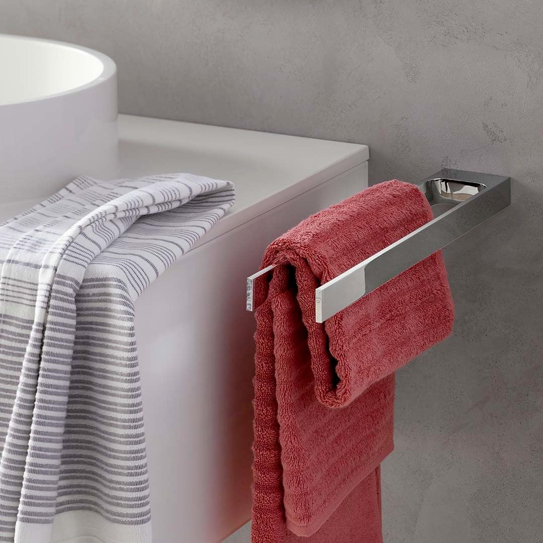 Emco Art Badewannengriff, Chrom, Haltegriff für Badewanne, zur Wandmontage, Duschstange, Länge 300 mm - 167000130, Grau