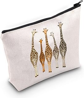 Funny giraffe cosmetic bag Animals lover gift giraffe zipper pouch giraffe lover gift giraffe makeup bag giraffe gifts for women