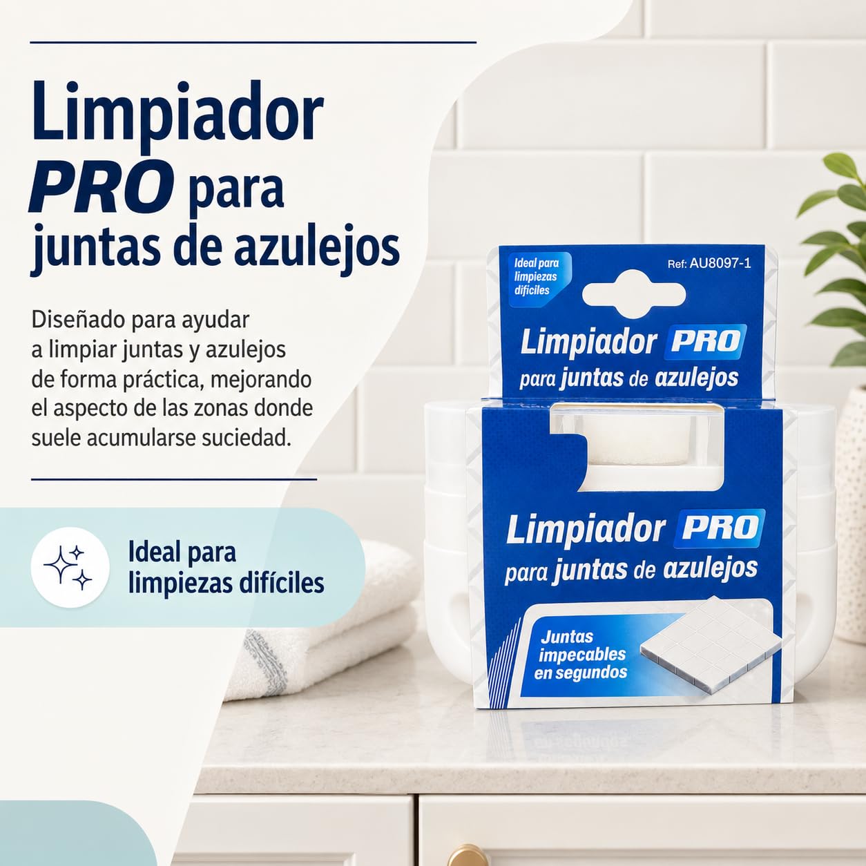 Cepillo Limpiador de Juntas y Azulejos para Baño Cocina y Suelo, Pack 12