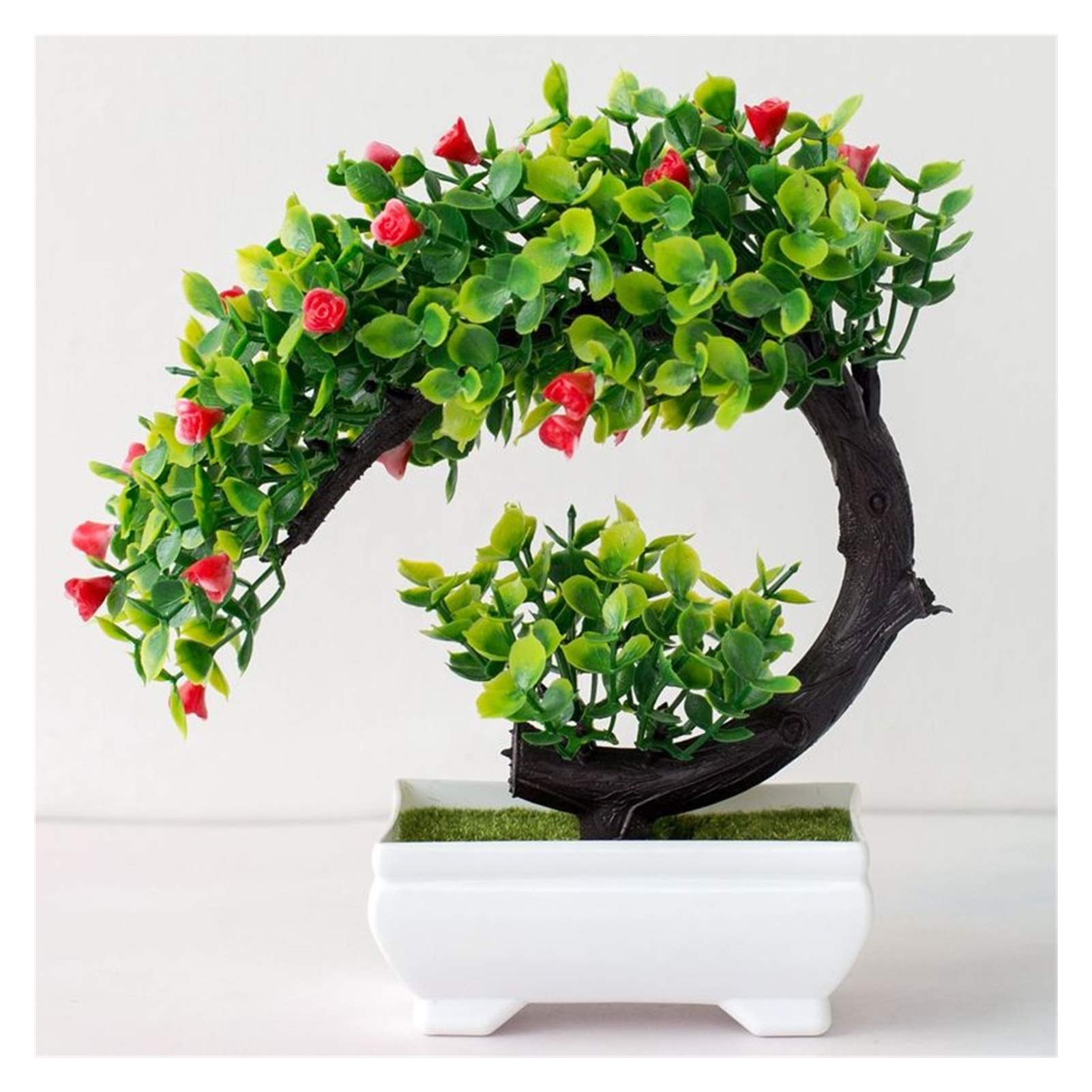 Artificielle Bonsaï Plastique artificiel Bonsai Faux Plantes Fleur De Mariage De Mariage Maison Décor Jardin Hôtel Envers Artificial Artificiel Faux Plastique Bonsaï Plant Arbre Plante Artificielles (
