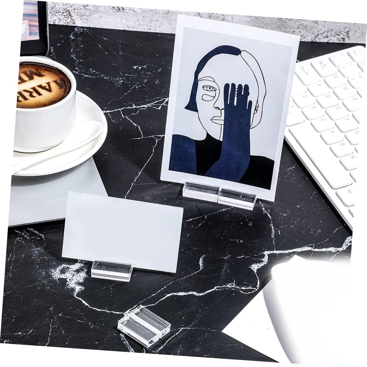 Zerodeko 36pièces Supports De Carte Acrylique Transparent Porte-nom Présentoirs Pour Événements Mariages Restaurants Et Cafés